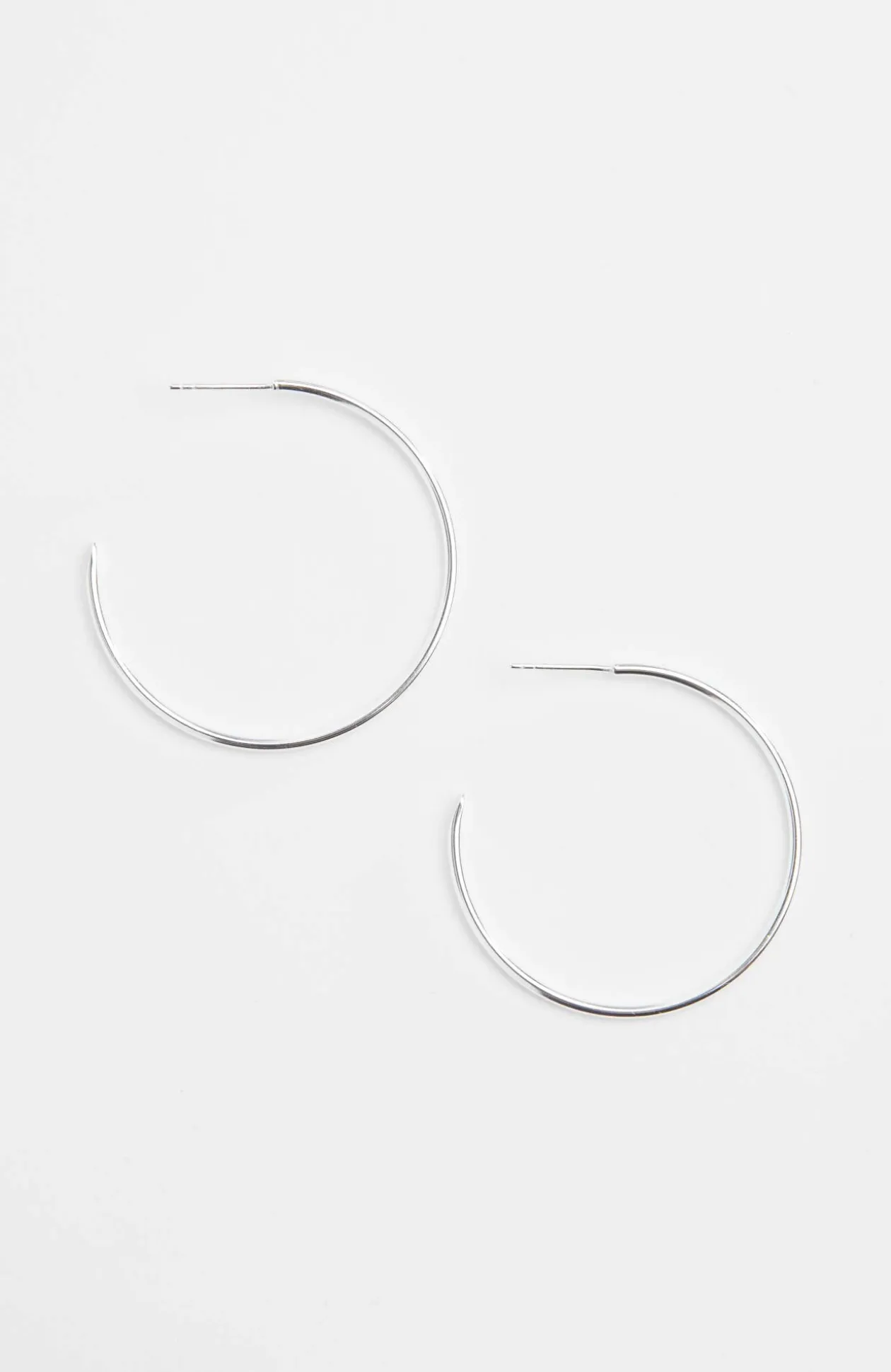 Sterling Silver Large Hoops