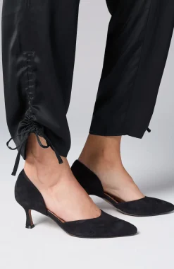 Straight-Leg Satin Cargo Pants