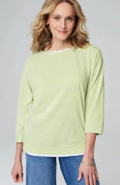 Striped Double-Layer Tee