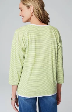 Striped Double-Layer Tee