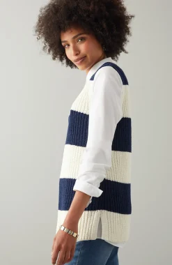 Striped Pullover Vest