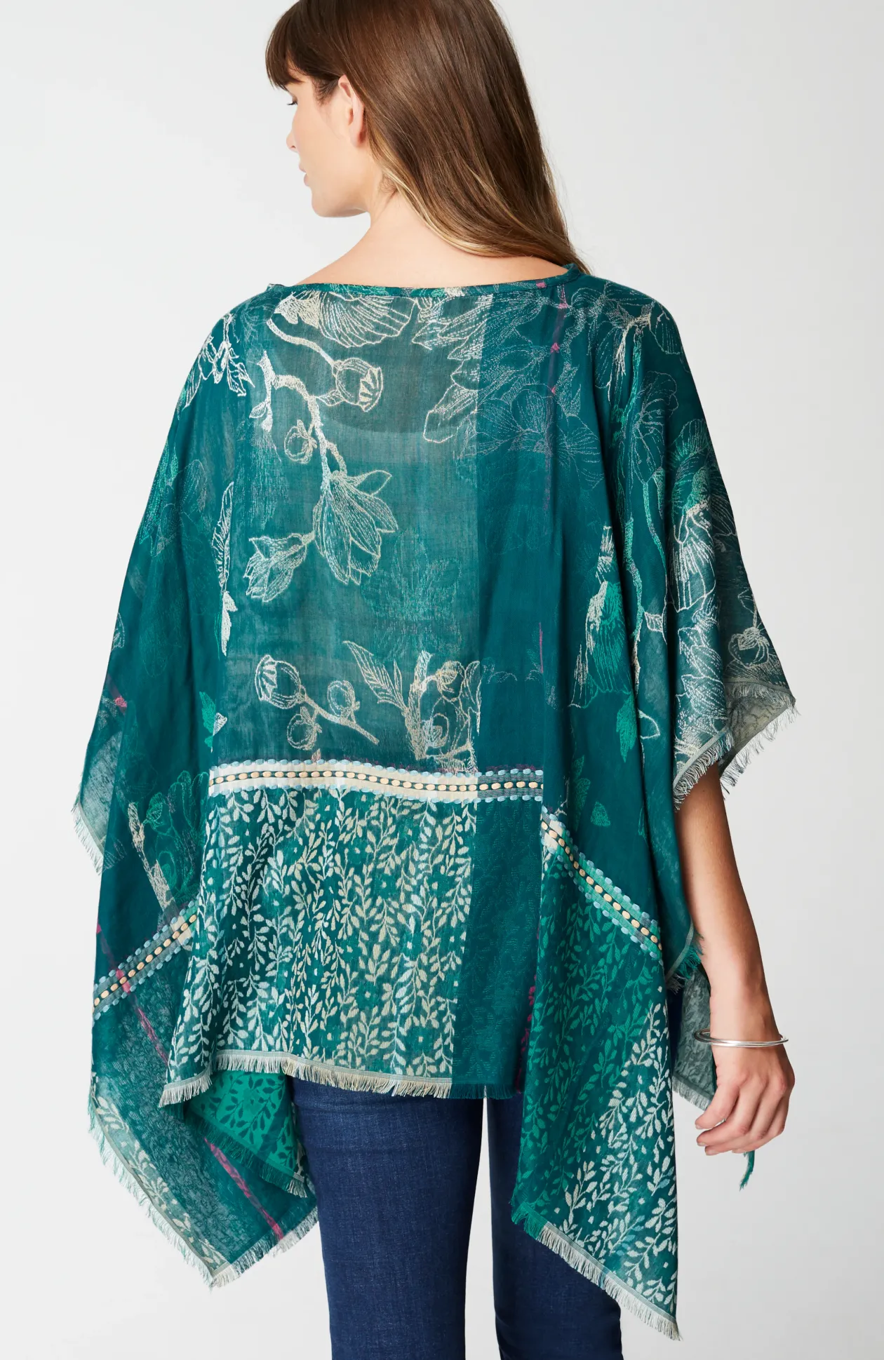 Tapestry Jacquard Poncho