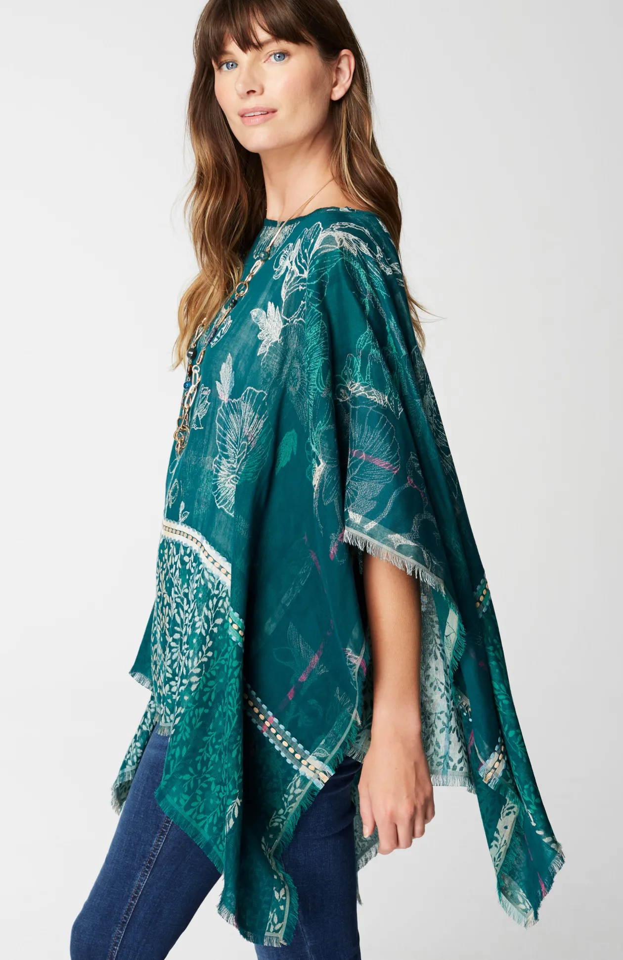 Tapestry Jacquard Poncho