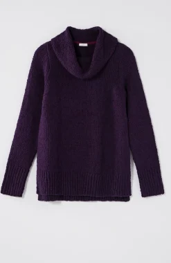 Textured Cowl-Neck Sweater