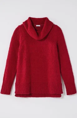 Textured Cowl-Neck Sweater
