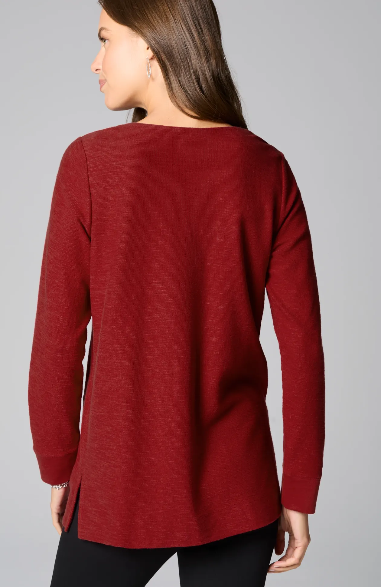 Textured Patch-Pocket Tunic