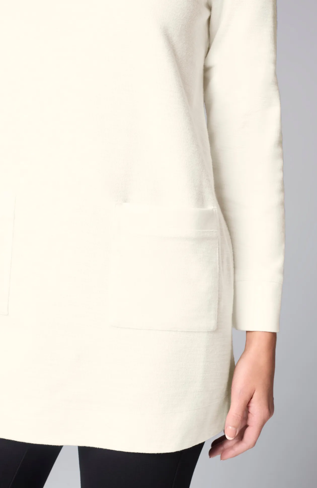 Textured Patch-Pocket Tunic