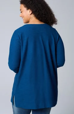 Textured Patch-Pocket Tunic