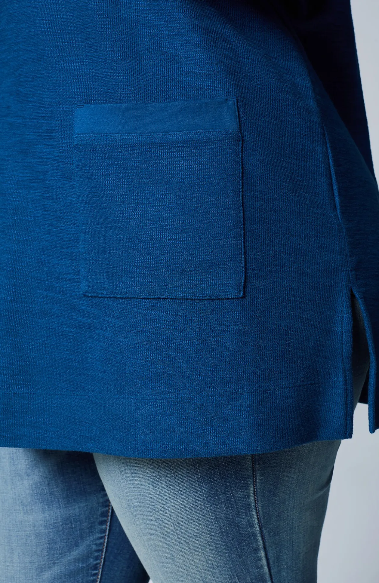 Textured Patch-Pocket Tunic