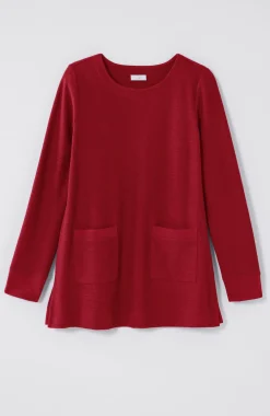 Textured Patch-Pocket Tunic
