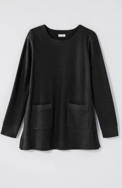 Textured Patch-Pocket Tunic