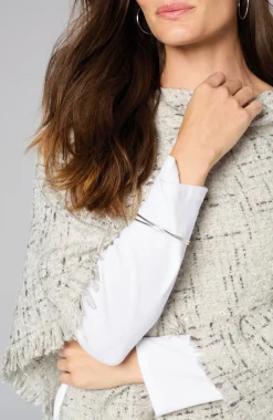 Textured Tweed Poncho