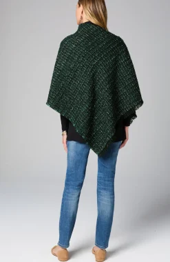 Textured Tweed Poncho