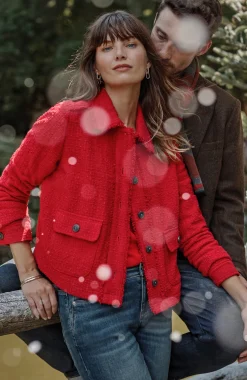 Textured-Tweed Jacket