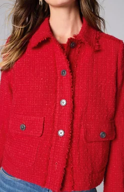 Textured-Tweed Jacket