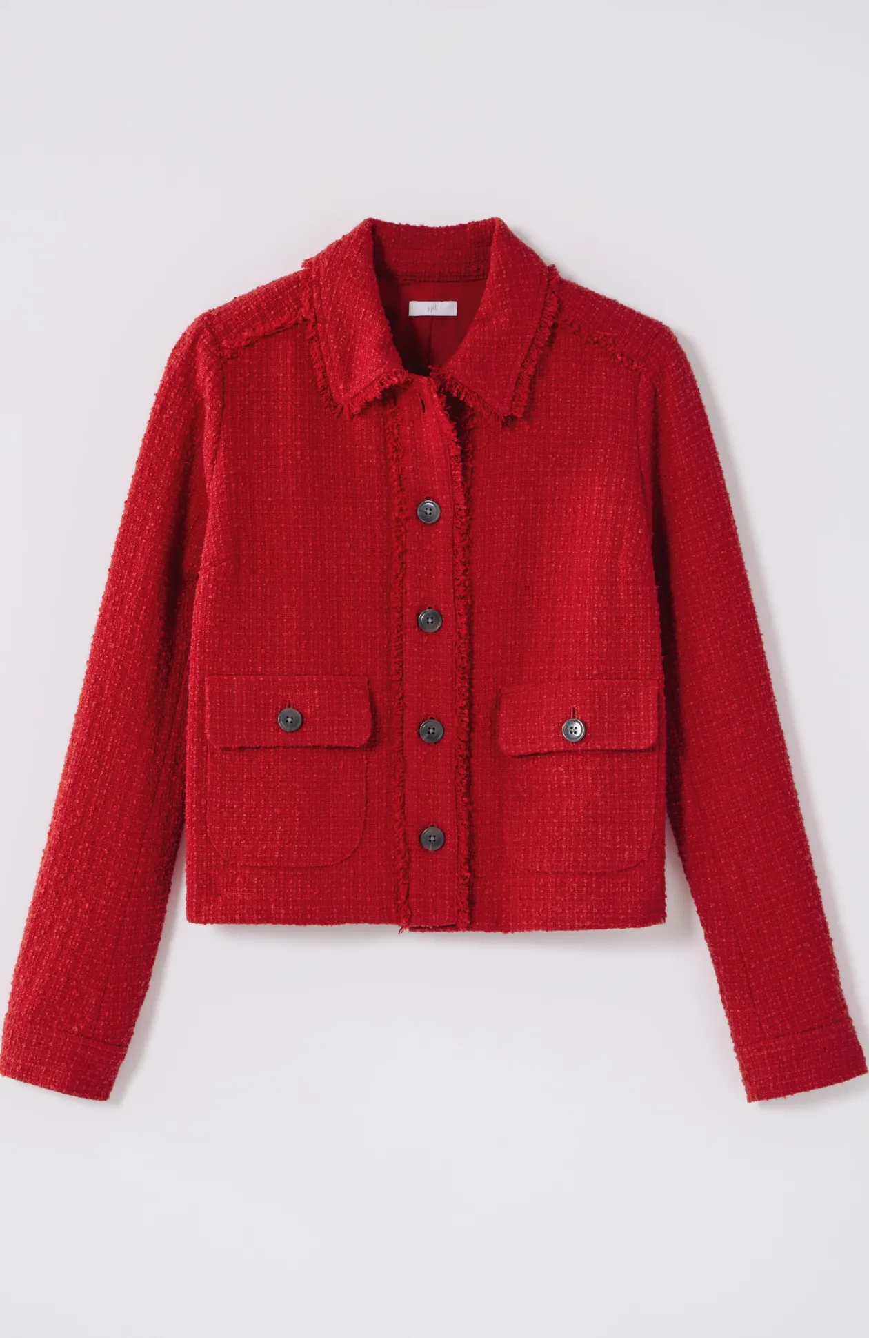 Textured-Tweed Jacket