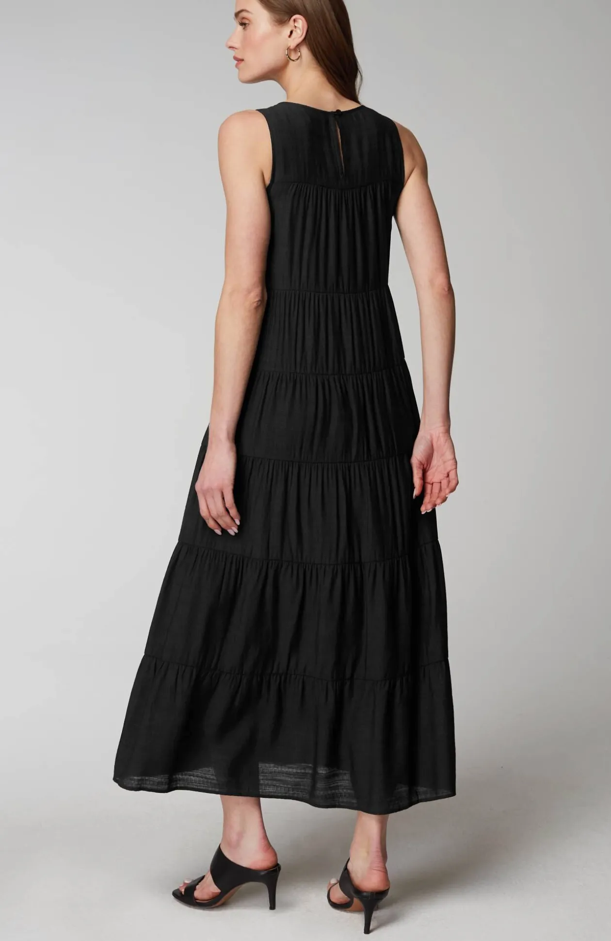 Tiered A-Line Maxi Dress