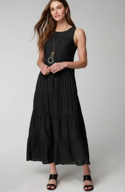 Tiered A-Line Maxi Dress