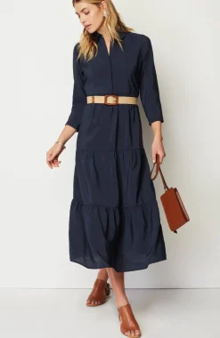 Tiered Maxi Shirtdress