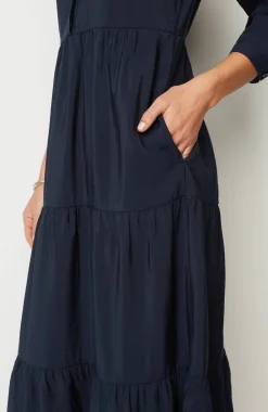 Tiered Maxi Shirtdress