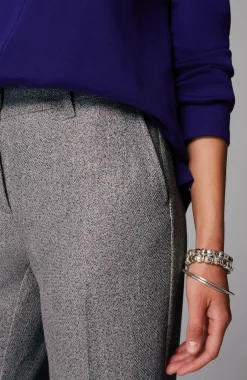 Tweed Wide-Leg Trousers