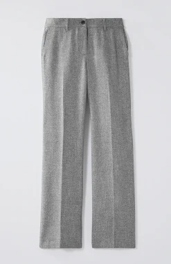 Tweed Wide-Leg Trousers