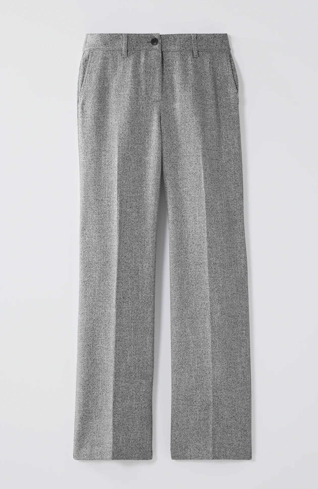 Tweed Wide-Leg Trousers