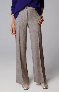 Tweed Wide-Leg Trousers