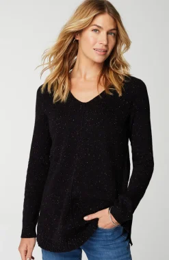 Tweeded-Cotton Sweater Tunic