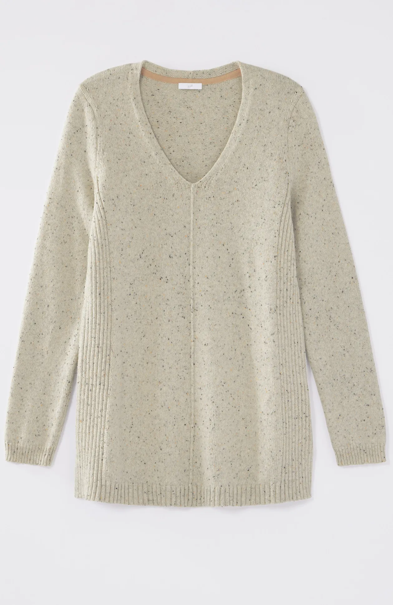 Tweeded-Cotton Sweater Tunic