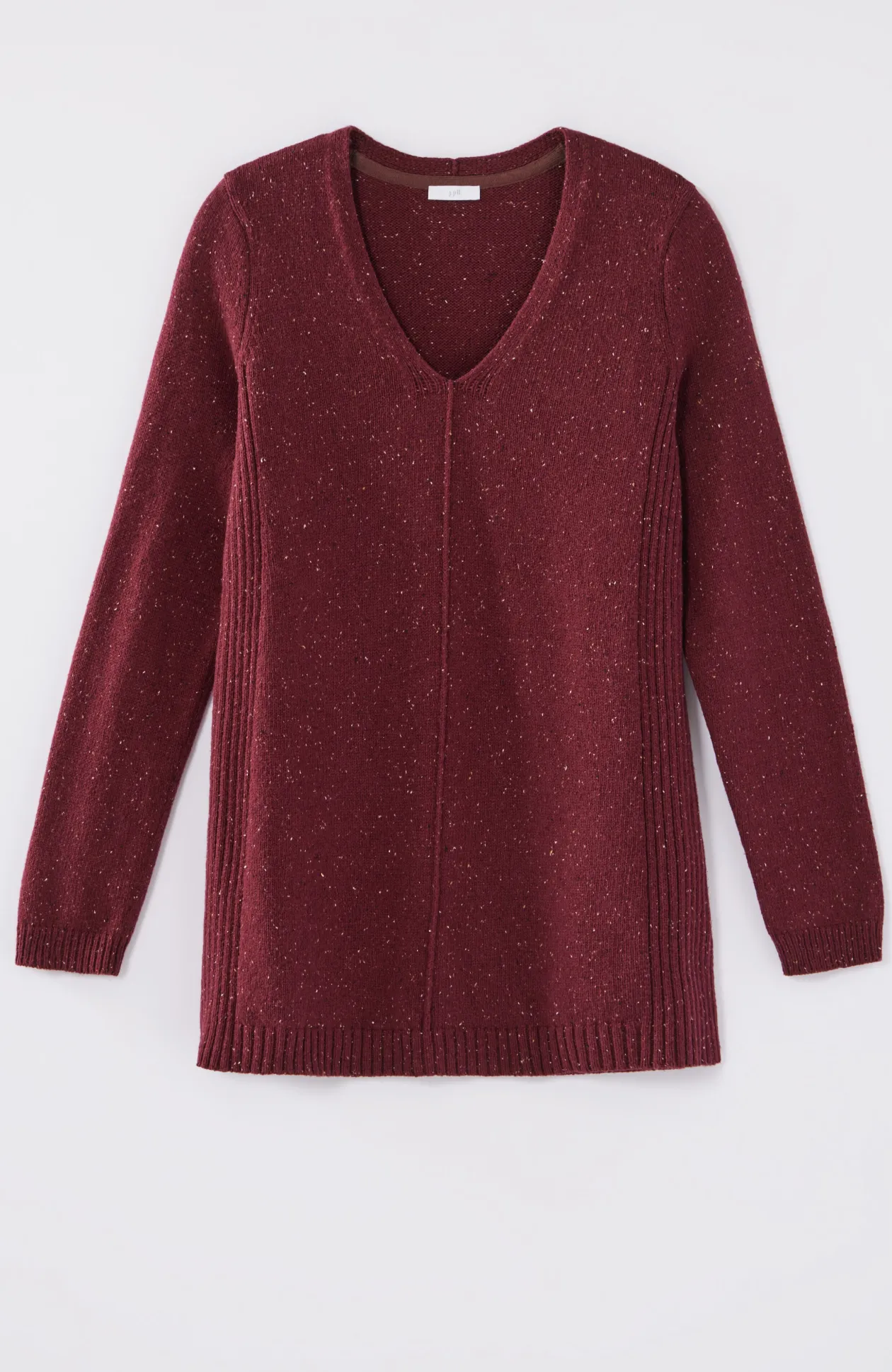 Tweeded-Cotton Sweater Tunic