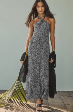 Twisted-Halter Dress