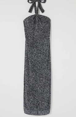 Twisted-Halter Dress