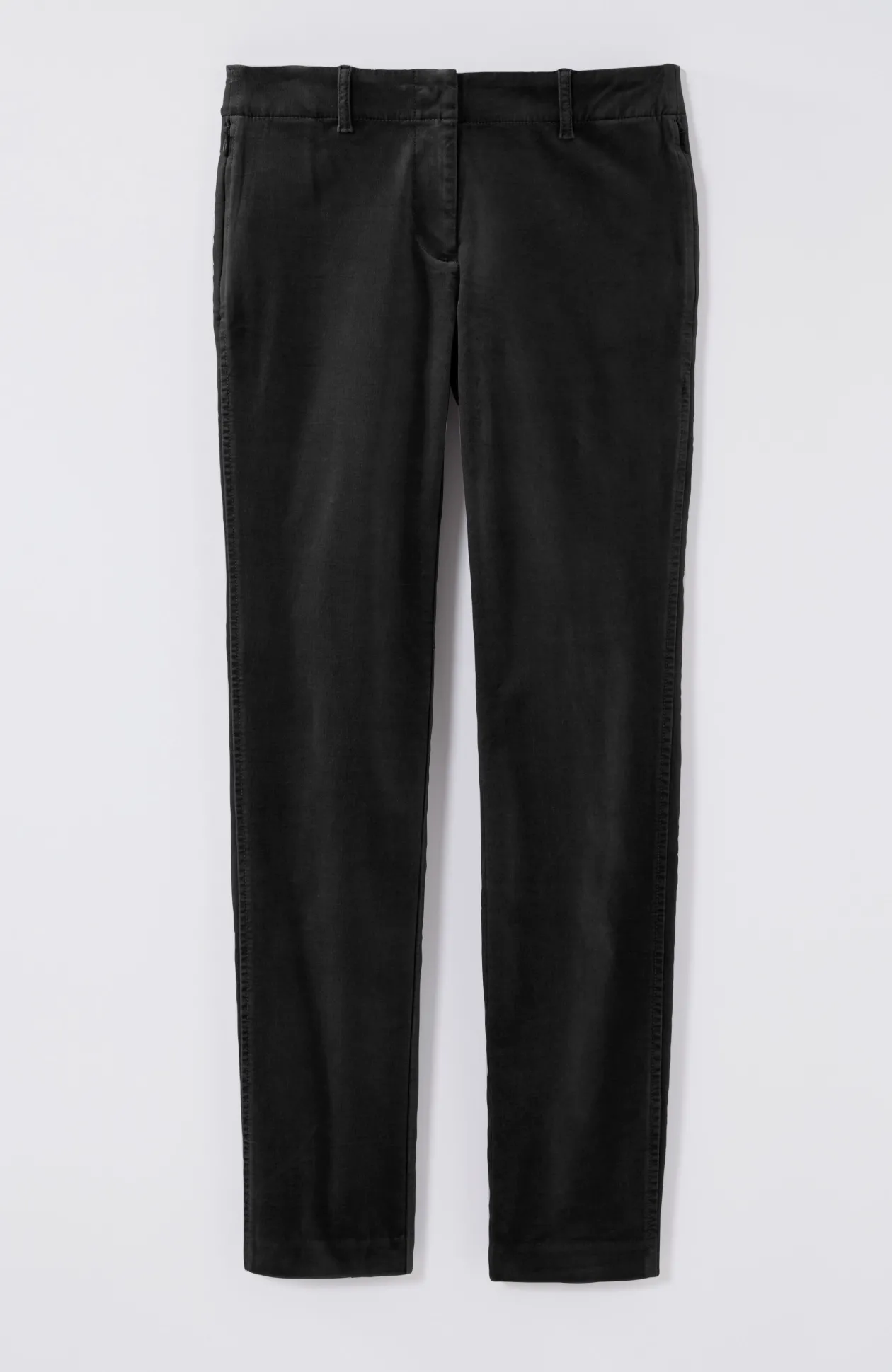 Velveteen-Stretch Slim-Leg Pants
