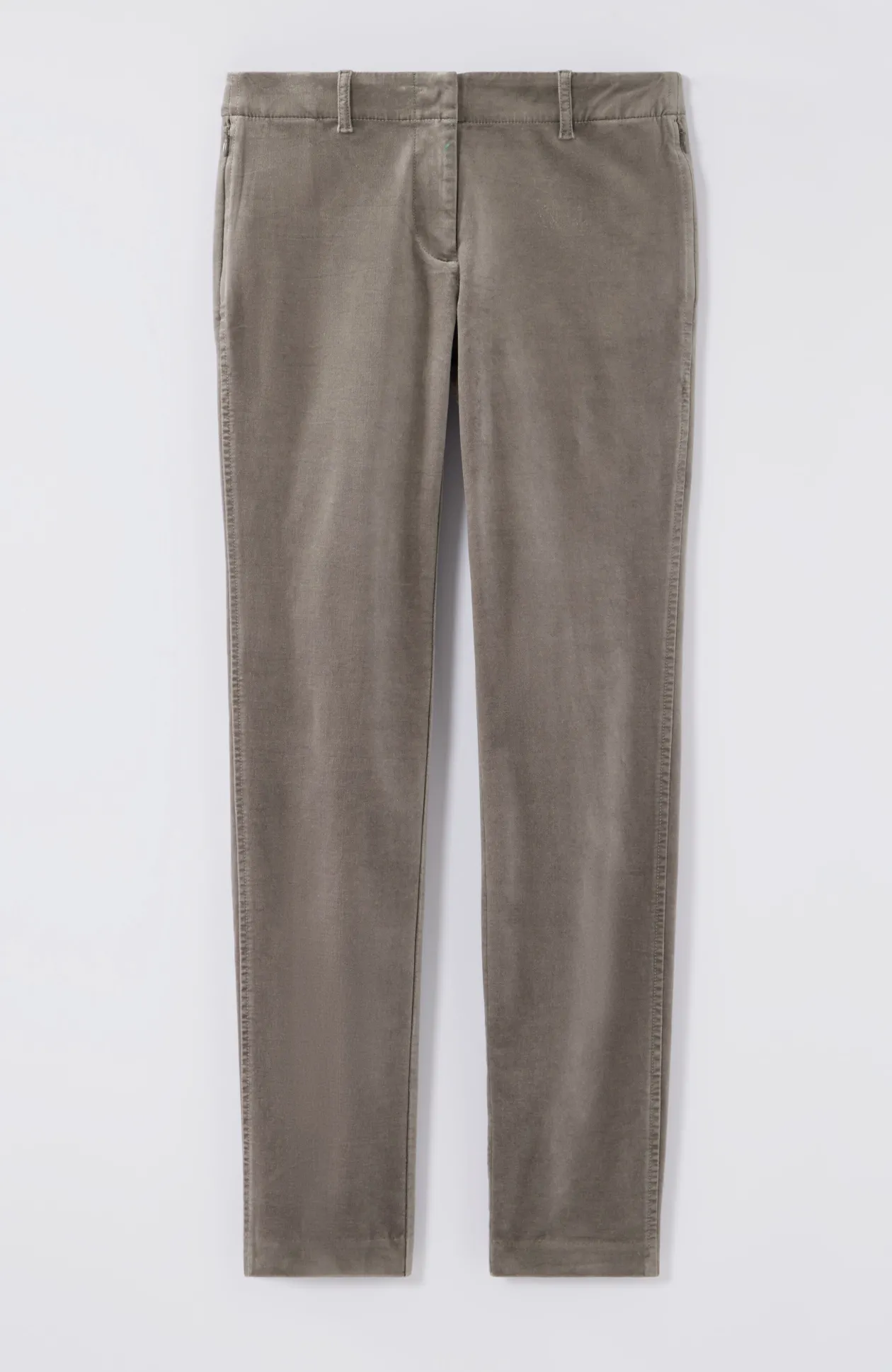 Velveteen-Stretch Slim-Leg Pants