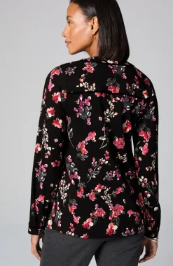 Velvet-Piped Top