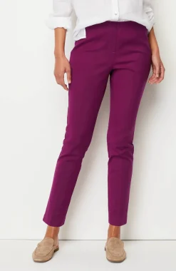 Versatile Cotton-Stretch Slim-Leg Pants