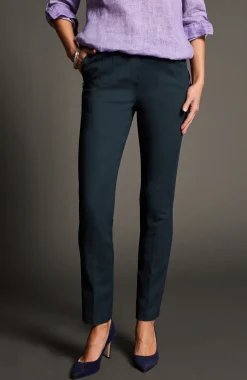 Versatile Cotton-Stretch Slim-Leg Pants