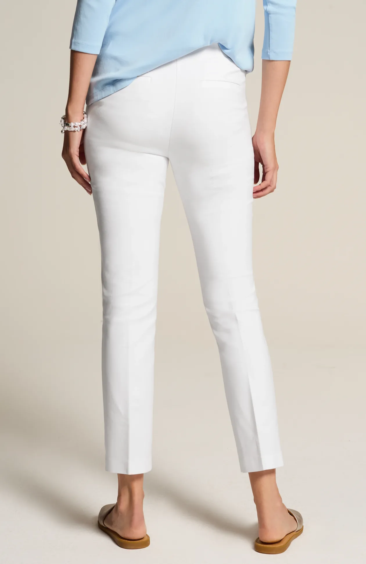 Versatile Cotton-Stretch Slim-Leg Pants