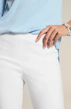 Versatile Cotton-Stretch Slim-Leg Pants