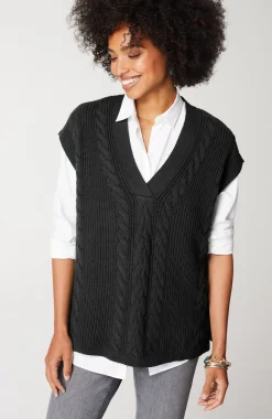 V-Neck Cable Vest