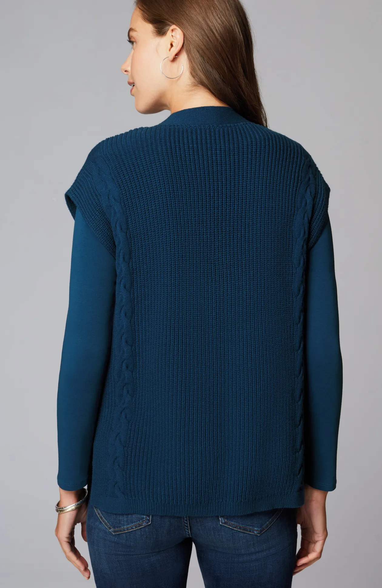 V-Neck Cable Vest
