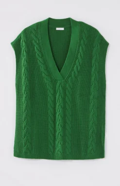 V-Neck Cable Vest