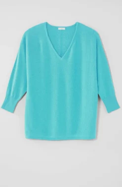 V-Neck Dolman Pullover Sweater