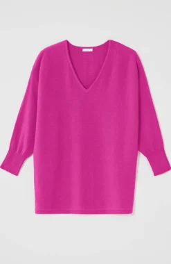 V-Neck Dolman Pullover Sweater