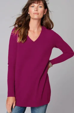 V-Neck Sweater Tunic