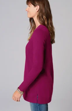 V-Neck Sweater Tunic
