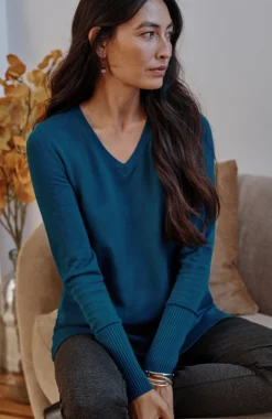 V-Neck Sweater Tunic