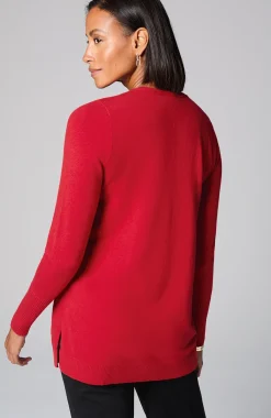V-Neck Sweater Tunic