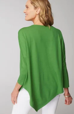 Wearever Asymmetric Slub-Knit Top